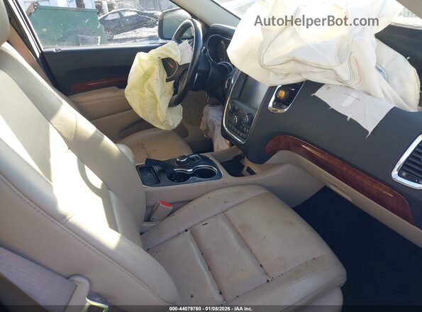 1C4RDJDG6GC345454 2016 DODGE DURANGO Белый Вид салона спереди