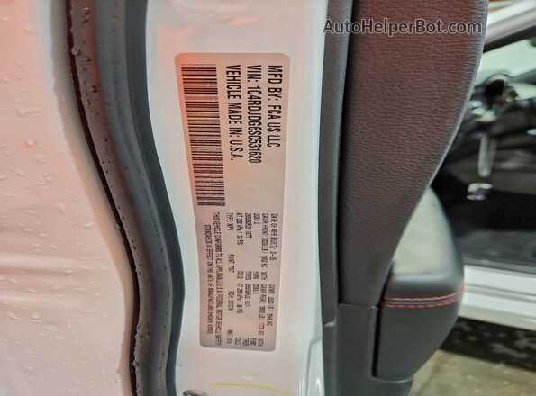 1C4RDJDG6SC531620 2025 DODGE DURANGO Белый Панорамный вид салона 360°