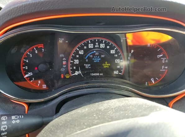 1C4RDJDG9JC150195 2018 DODGE DURANGO Черный Вид щитка приборов