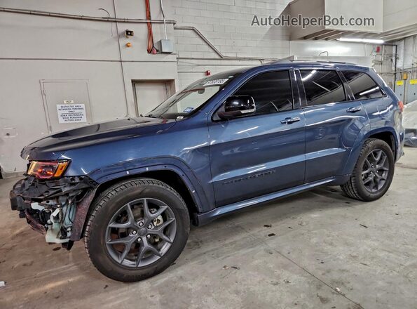 1C4RJEBG3KC737660 2019 JEEP GRAND Синий Передняя левая четверть