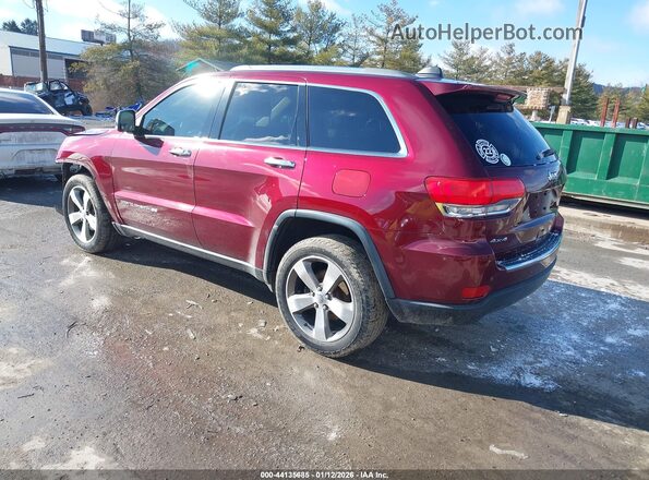 1C4RJFBG5GC496455 2016 JEEP GRAND CHEROKEE Красный Задняя левая четверть