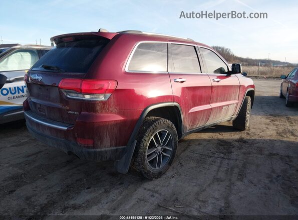1C4RJFBG8HC904268 2017 JEEP GRAND CHEROKEE Бордовый Задняя правая четверть