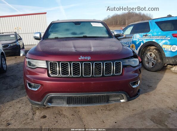 1C4RJFBG8HC904268 2017 JEEP GRAND CHEROKEE Бордовый Вид щитка приборов