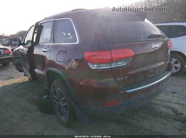 1C4RJFBG8HC904268 2017 JEEP GRAND CHEROKEE Бордовый Задняя левая четверть