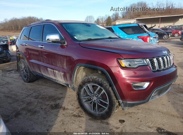 1C4RJFBG8HC904268 2017 JEEP GRAND CHEROKEE Бордовый Передняя правая четверть
