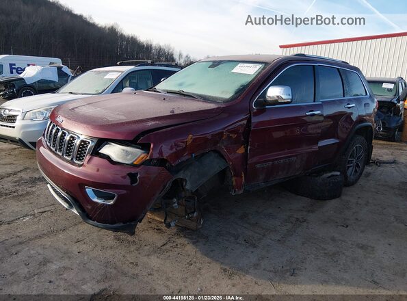 1C4RJFBG8HC904268 2017 JEEP GRAND CHEROKEE Бордовый Передняя левая четверть