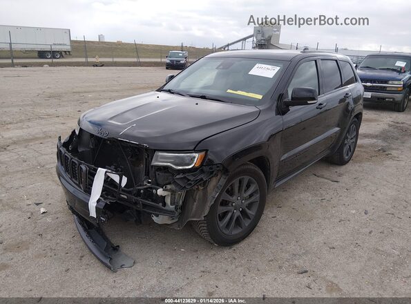 1C4RJFCT8KC609030 2019 JEEP GRAND CHEROKEE Черный Передняя левая четверть