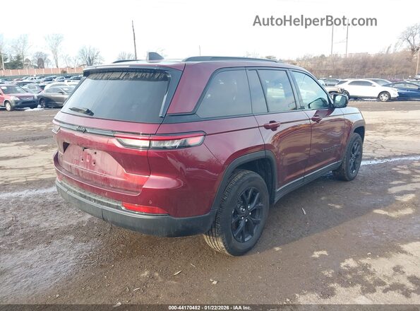 1C4RJHAG8SC295221 2025 JEEP GRAND CHEROKEE Бордовый Задняя правая четверть