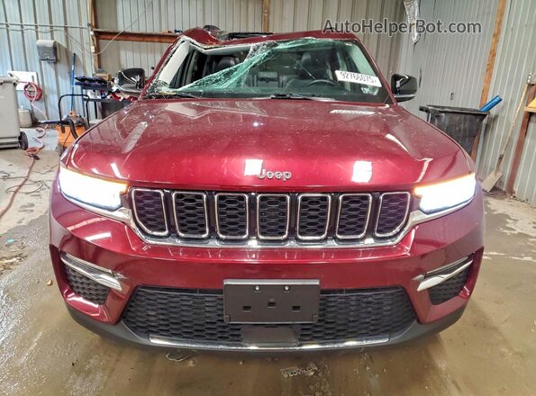 1C4RJHBG2N8540861 2022 JEEP GRAND Бордовый Вид спереди