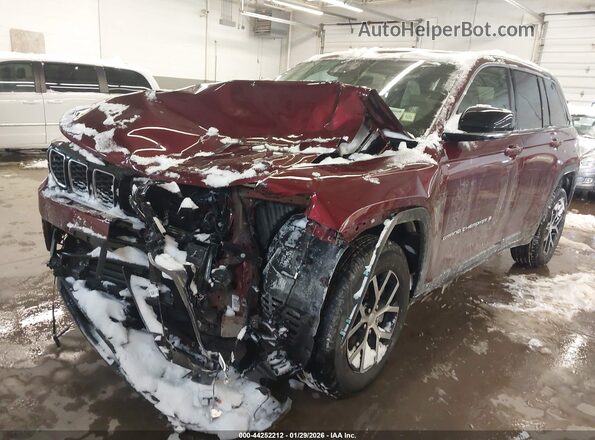 1C4RJHBG6SC339876 2025 JEEP GRAND CHEROKEE Красный Передняя левая четверть