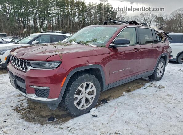 1C4RJKBG5N8587332 2022 JEEP GRAND Maroon Przód lewy