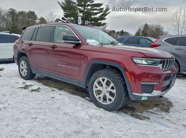 1C4RJKBG5N8587332 2022 JEEP GRAND Maroon Przód prawy