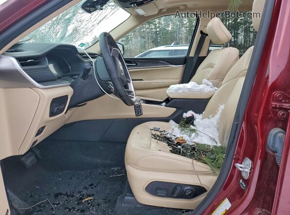 1C4RJKBG5N8587332 2022 JEEP GRAND Maroon Widok wnętrza z przodu