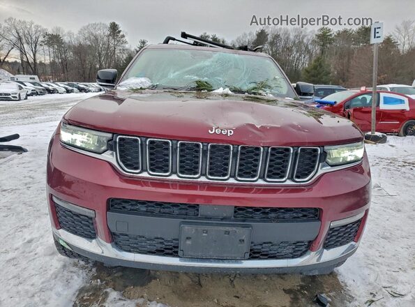 1C4RJKBG5N8587332 2022 JEEP GRAND Maroon Widok z przodu