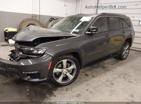 1C4RJKBG9M8190642 2021 JEEP GRAND CHEROKEE L Черный Передняя левая четверть