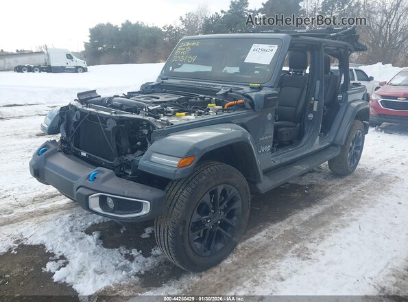 1C4RJXP6XRW203754 2024 JEEP WRANGLER Серый Передняя левая четверть
