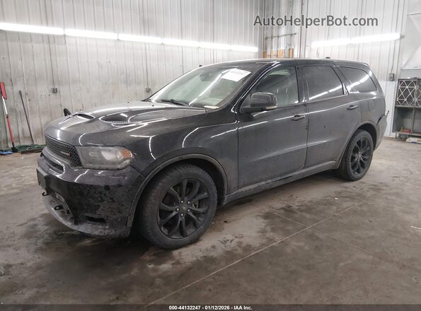1C4SDJCT1KC717646 2019 DODGE DURANGO Черный Передняя левая четверть