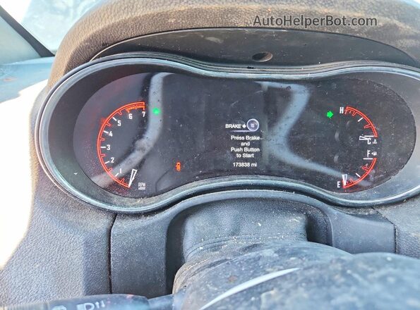 1C4SDJCT8HC857279 2017 DODGE DURANGO Black Widok zestawu wskaźników
