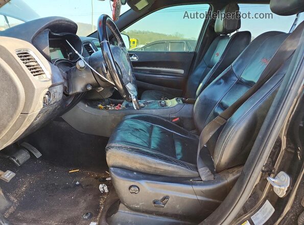 1C4SDJCT8HC857279 2017 DODGE DURANGO Black Widok wnętrza z przodu