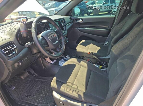 1C4SDJFTXPC692071 2023 DODGE DURANGO Белый Вид салона спереди