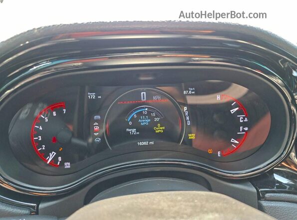 1C4SDJFTXPC692071 2023 DODGE DURANGO Белый Вид панели приборов