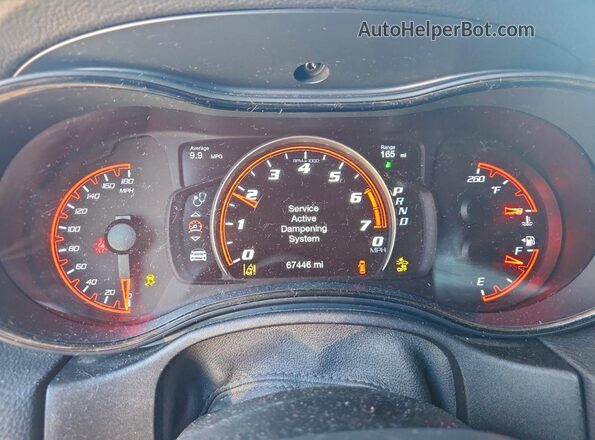 1C4SDJGJ3JC239799 2018 DODGE DURANGO Белый Вид щитка приборов
