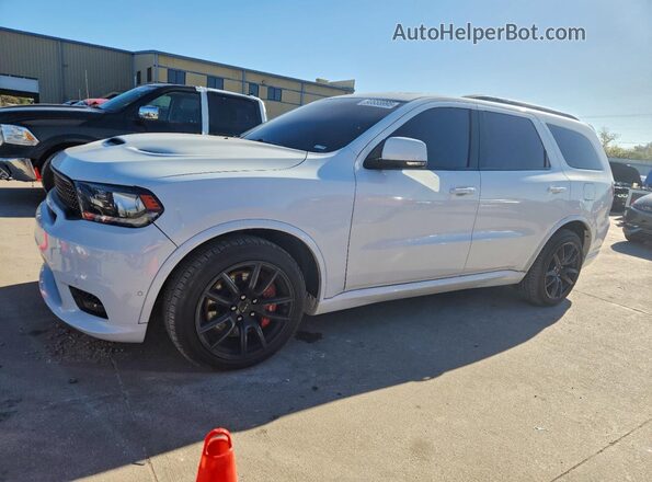 1C4SDJGJ3JC239799 2018 DODGE DURANGO Белый Передняя левая четверть