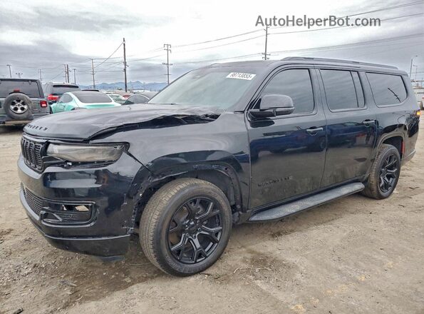 1C4SJSBP4RS117920 2024 JEEP WAGONEER Черный Передняя левая четверть