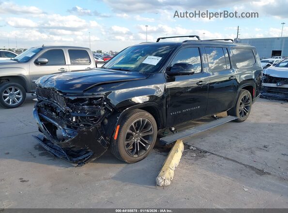 1C4SJSFP2RS140932 2024 JEEP GRAND WAGONEER L Black Առջևի ձախ երեք քառորդ տեսարան