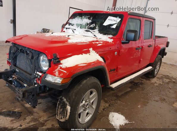 1C6HJTAG5ML503838 2021 JEEP GLADIATOR Красный Передняя левая четверть