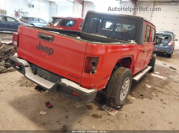 1C6HJTAG5ML503838 2021 JEEP GLADIATOR Красный Задняя правая четверть