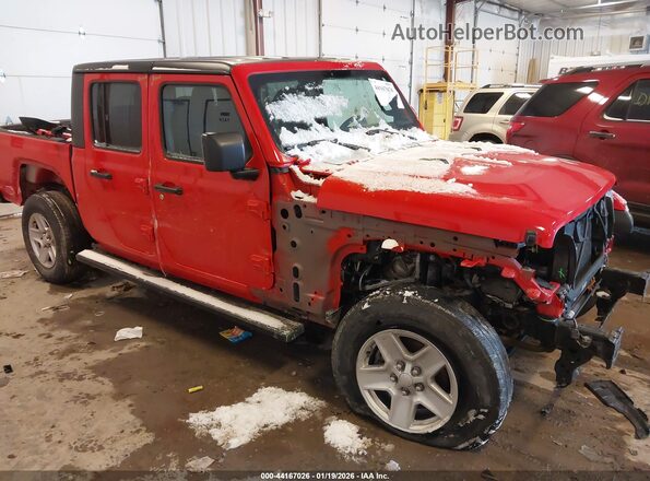 1C6HJTAG5ML503838 2021 JEEP GLADIATOR Красный Передняя правая четверть