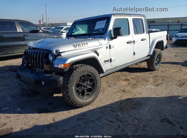 1C6HJTAG9PL517469 2023 JEEP GLADIATOR Silver Front left