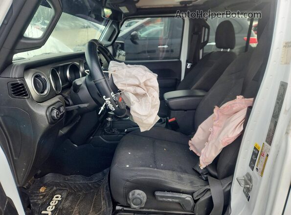 1C6HJTFG3PL507268 2023 JEEP GLADIATOR Белый Вид салона спереди