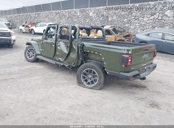 1C6JJTFM0PL519935 2023 JEEP GLADIATOR Зеленый Задняя левая четверть