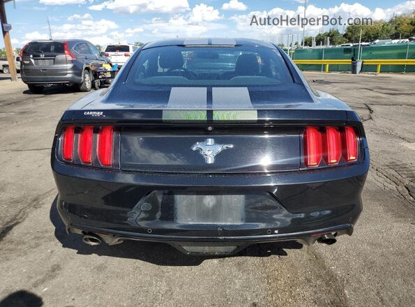 1FA6P8AM7H5346153 2017 FORD MUSTANG Черный Вид сзади