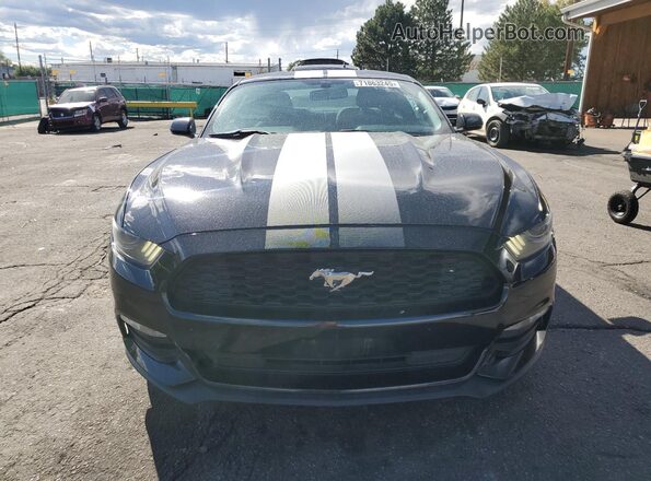 1FA6P8AM7H5346153 2017 FORD MUSTANG Черный Вид спереди