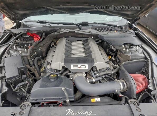 1FA6P8CF1H5272145 2017 FORD MUSTANG Серый Вид задней части салона