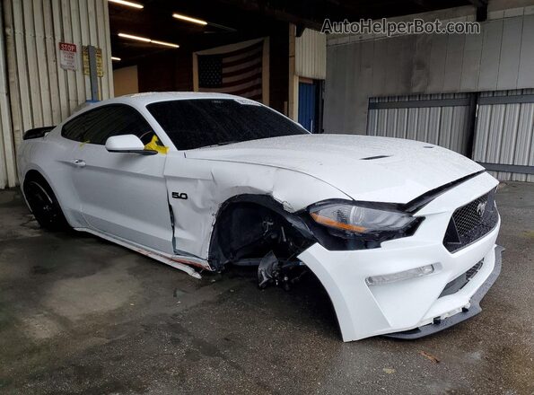 1FA6P8CF1P5307149 2023 FORD MUSTANG Белый Передняя правая четверть