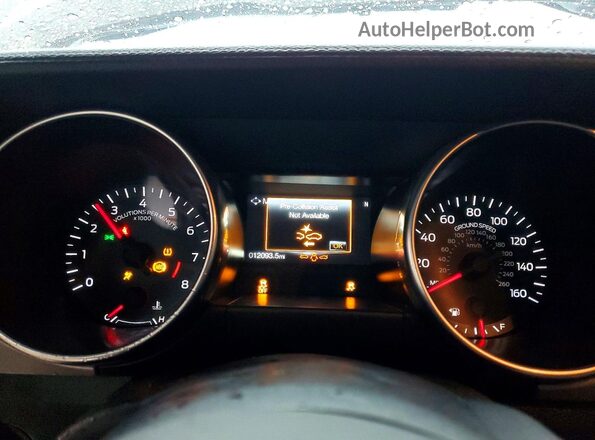 1FA6P8CF1P5307149 2023 FORD MUSTANG Белый Вид щитка приборов