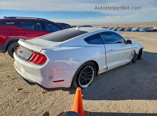1FA6P8CF2M5140795 2021 FORD MUSTANG Белый Задняя правая четверть