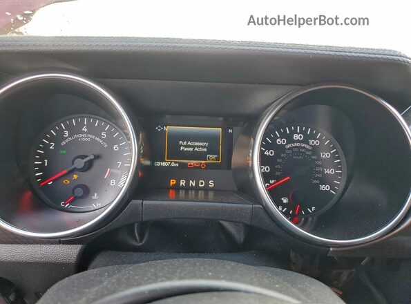 1FA6P8CF5L5173529 2020 FORD MUSTANG Burgundy Instrument cluster view
