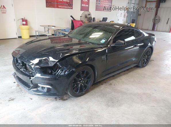 1FA6P8CF6H5259116 2017 FORD MUSTANG Черный Передняя левая четверть