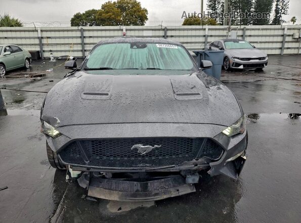 1FA6P8CF8K5132861 2019 FORD MUSTANG Черный Вид спереди