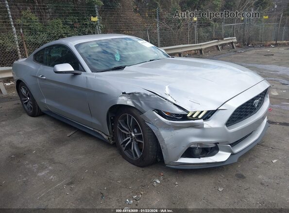 1FA6P8TH2H5273273 2017 FORD MUSTANG Серебряный Вид спереди