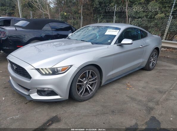 1FA6P8TH2H5273273 2017 FORD MUSTANG Серебряный Передняя левая четверть
