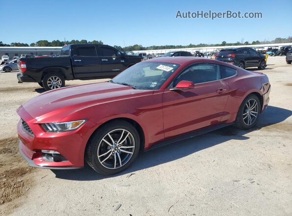 1FA6P8TH3G5236649 2016 FORD MUSTANG Красный Передняя левая четверть