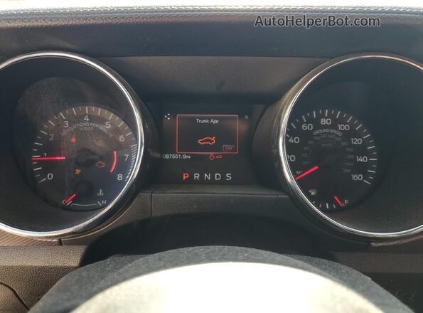 1FA6P8TH3G5236649 2016 FORD MUSTANG Красный Вид щитка приборов