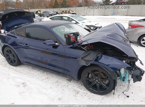 1FA6P8TH3L5129451 2020 FORD MUSTANG Синий Вид задней части салона