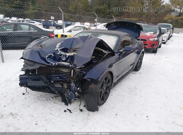 1FA6P8TH3L5129451 2020 FORD MUSTANG Синий Передняя левая четверть